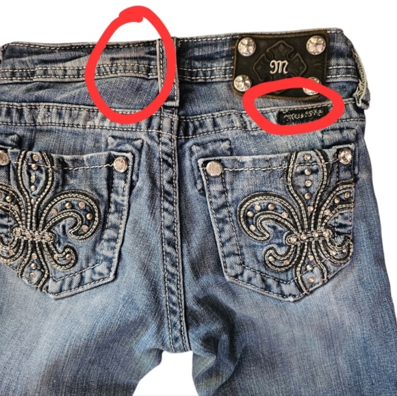 Miss Me Girls Jeans Size 10 - Picture 5 of 7